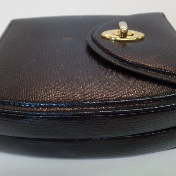 Unbranded Black Patterned Purse Look Traveling Jewelry Case Many Compartments - Picture 4 of 10